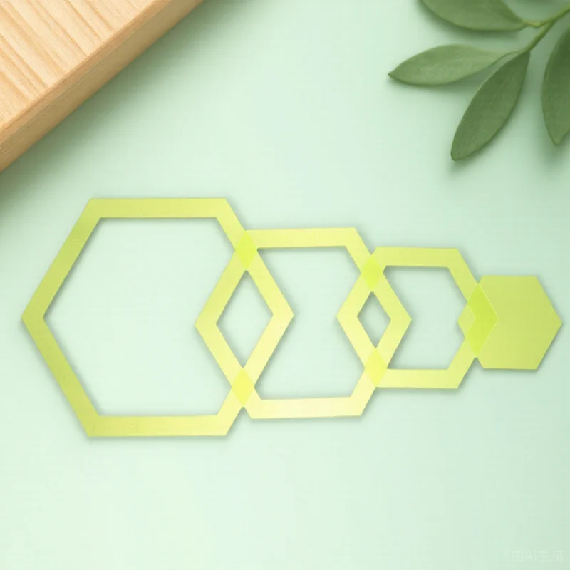 

4pcs Hexagon Quilting Ruler Acrylic Sewing Templates for Patchwork Craft Durable DIY Tools Embroidery Accessories