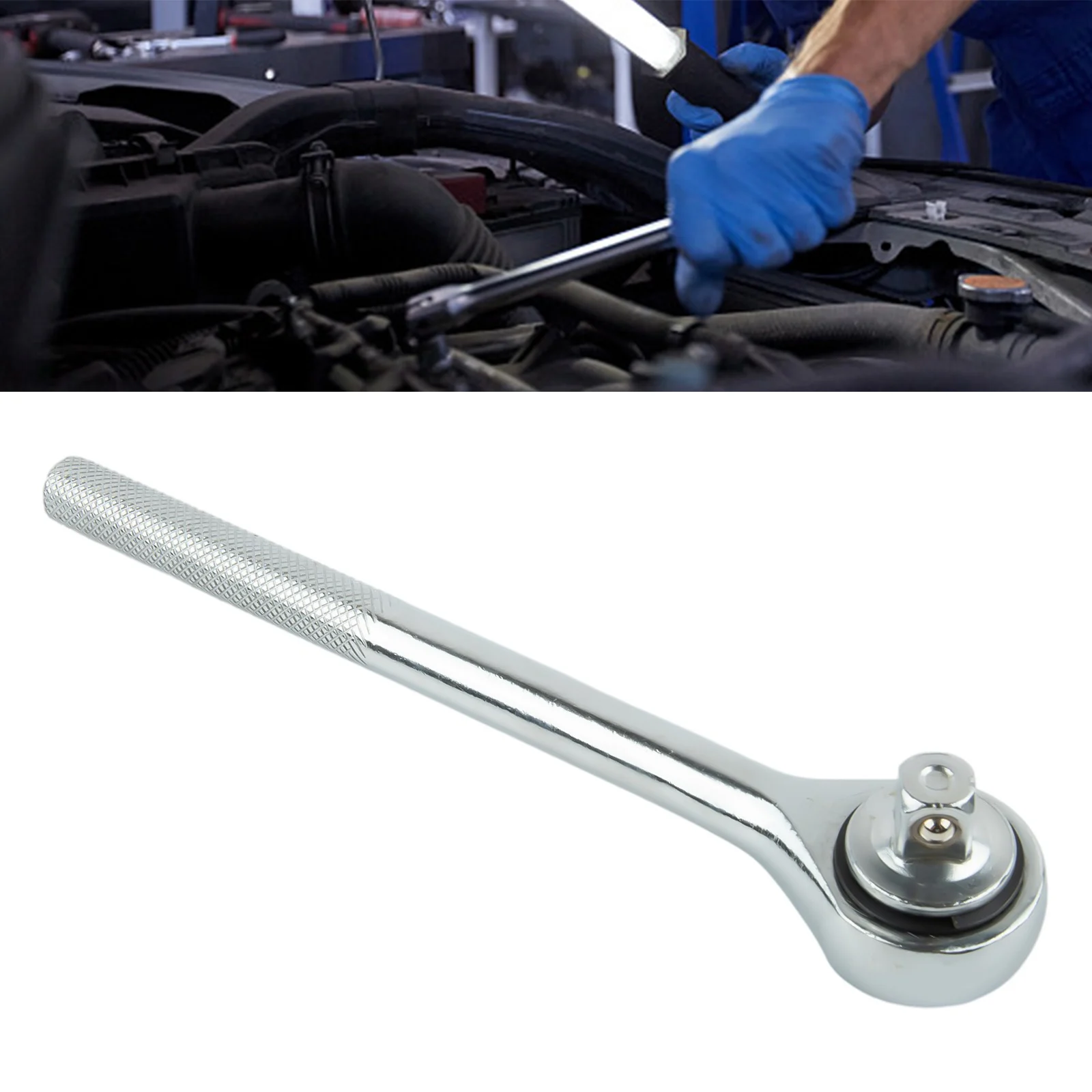 Imagem -06 - Chave de Catraca High Torque Soquete h Handle Aço Cromo Vanádio Liberação Rápida Chave de Cabeça Quadrada Ferramentas Manuais 14 38 12