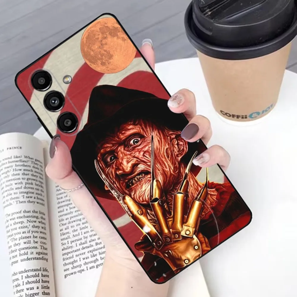 F-Freddy horror K-Krueger Phone Case For Samsung S 25,24,21,22,23,30,20,Ultra,Plus,Fe,Lite,Note,10,9,5G Black Soft Shell