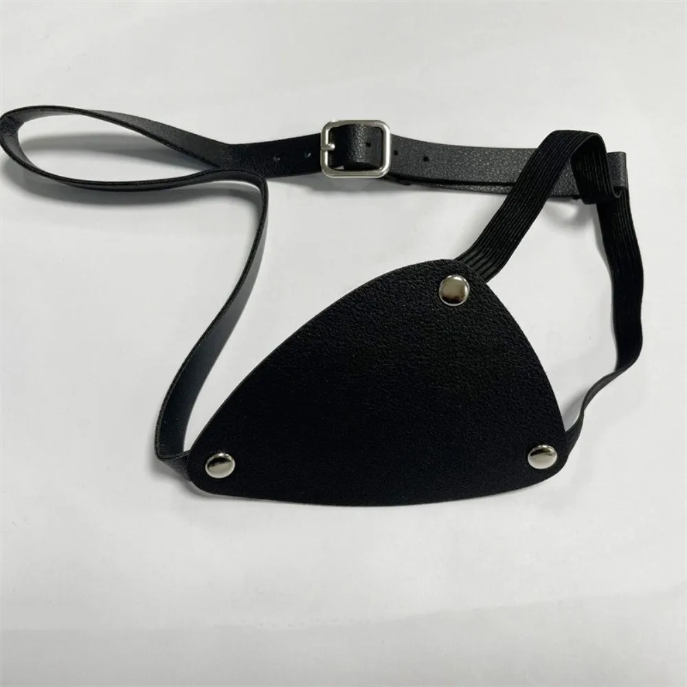 Medieval Style Pirate Eye Patches Renaissance Style Vintage Leather Eye Mask Adjustable Cosplay Costume Accessories Festival