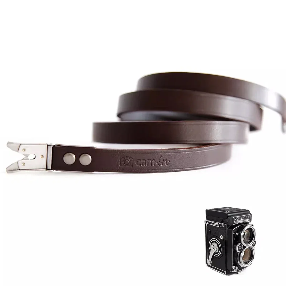 Genuine Leather  Camera Shoulder Neck Strap With Clips Fit For Rolleiflex 3.5F 3.5E 3.5T 3.5C 2.8F 2.8E FX4.0 55F4 2.8E2 135F4