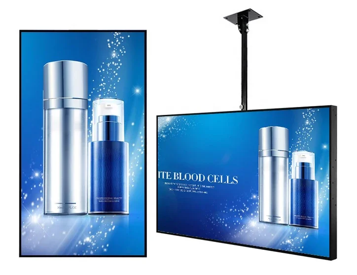 43 49 55-inch Indoor Wall-mounted LCD Menu Display For Digital Signage Advertising Boards In Coffee Shops