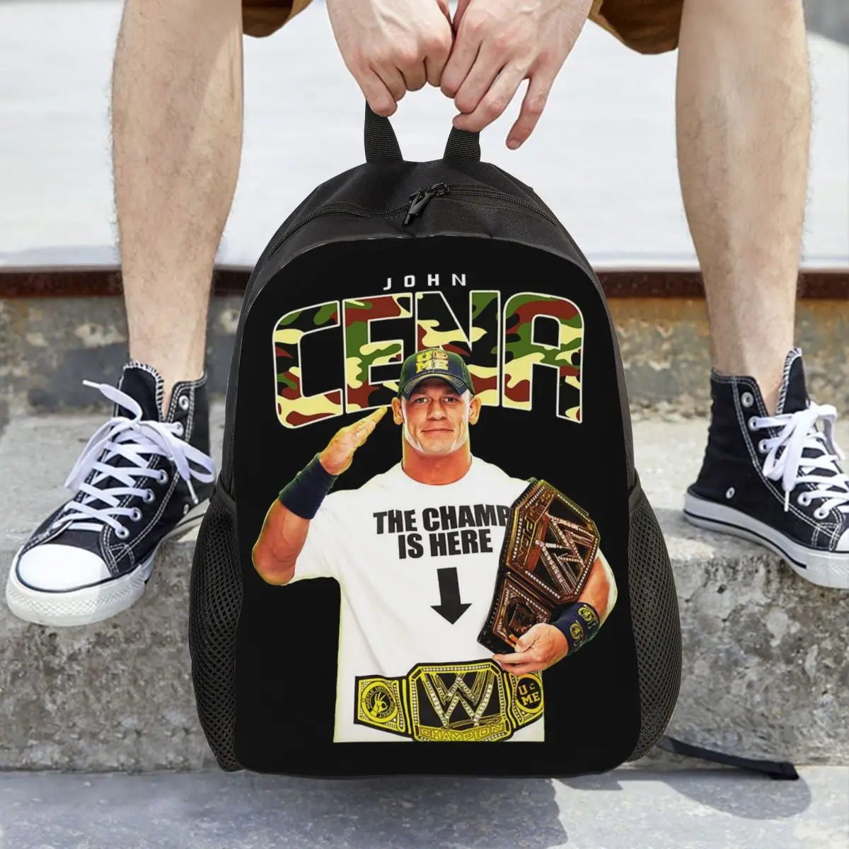 john-cena-respect-earn-it-mochila-de-lutador-de-desenho-animado-venda-quente-mochila-infantil-bolsa-escolar-bolsa-de-ombro-para-homens-e-mulheres