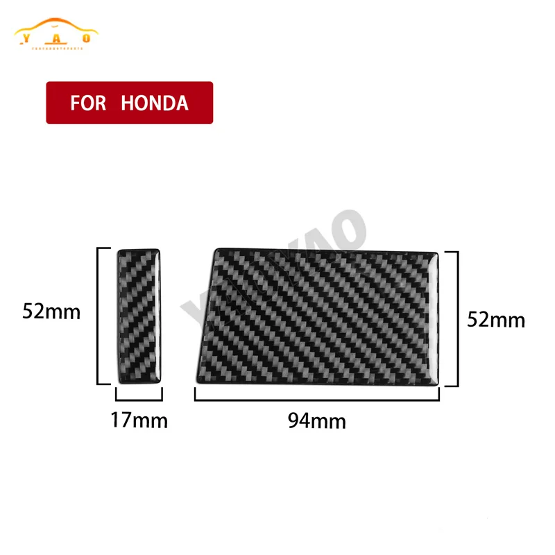 Carbon Fiber Center Console Air Vent Outlet Decoration Cover Trim Sticker For Honda Accord 2003 2004 2005 2006 2007 Accessories