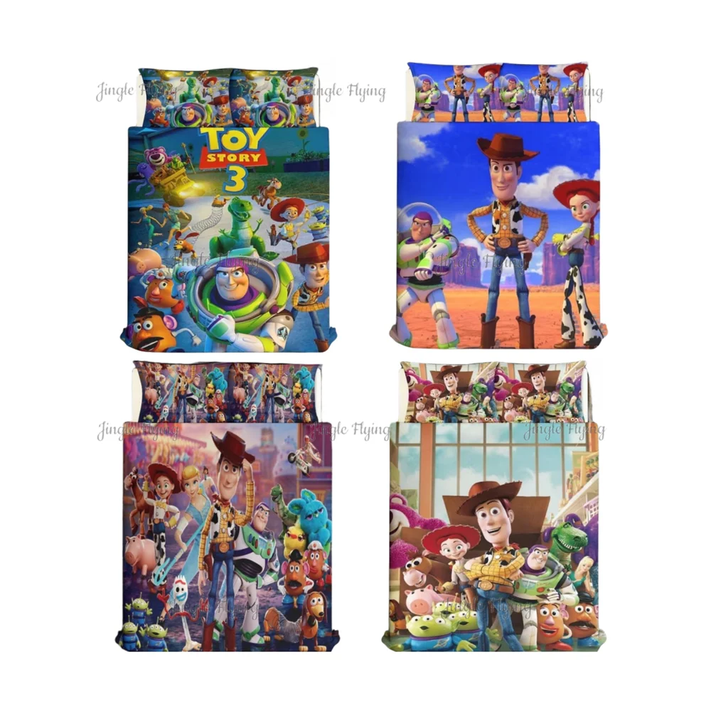 Animated Film Toy Story Duvet Cover Bedding Set Four Seasons Three Piece Set