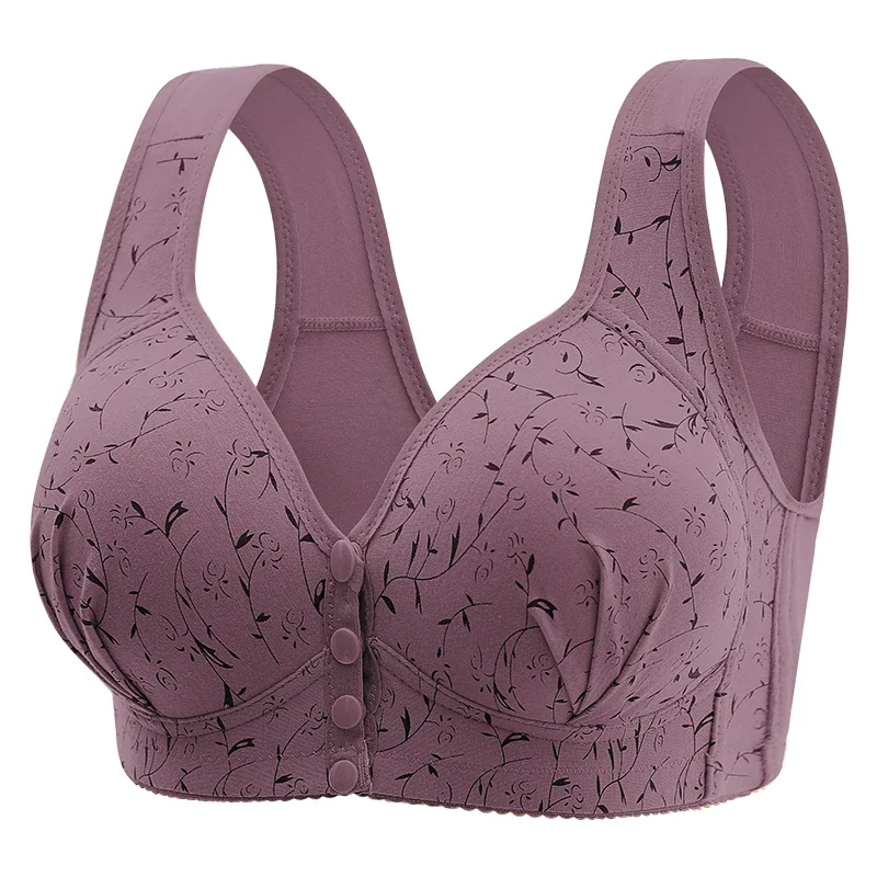 Women New Comfortable No Steel Ring Gathered Anti Sagging Front Opening Sexy Bra High-quality All Season Anti Glare Women's Bra