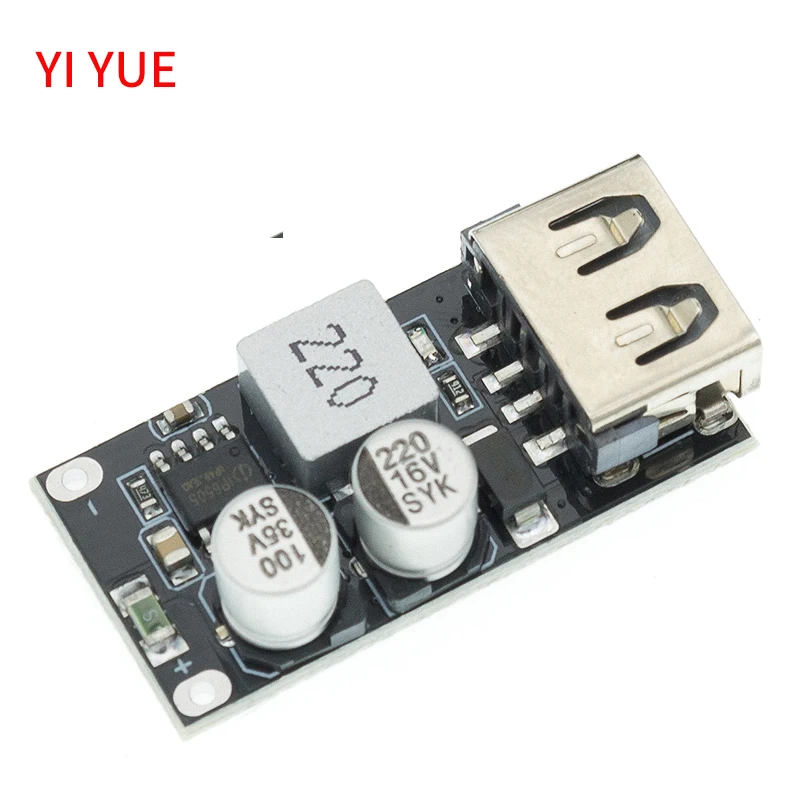 USB QC3.0 QC2.0 USB DC-DC Buck Converter Charging Step Down Module 6-32V 9V 12V 24V to Fast Quick Charger Circuit Board 5V