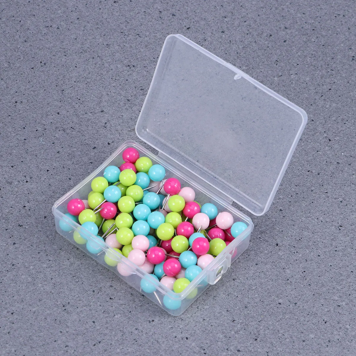 

100 Pcs Ball Shape Drawing Pins Pushpins Corkboard Maps Thumbtacks Wall Decorative Office Colorful Assorted Securely
