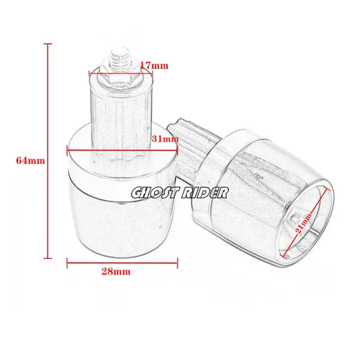 Imagen 2 del producto Para Yamaha YZF R15 V2 V3 ABS 2009-2020 motocicleta CNC manillar empuñaduras tapa extremo tapones tapa Accesorios