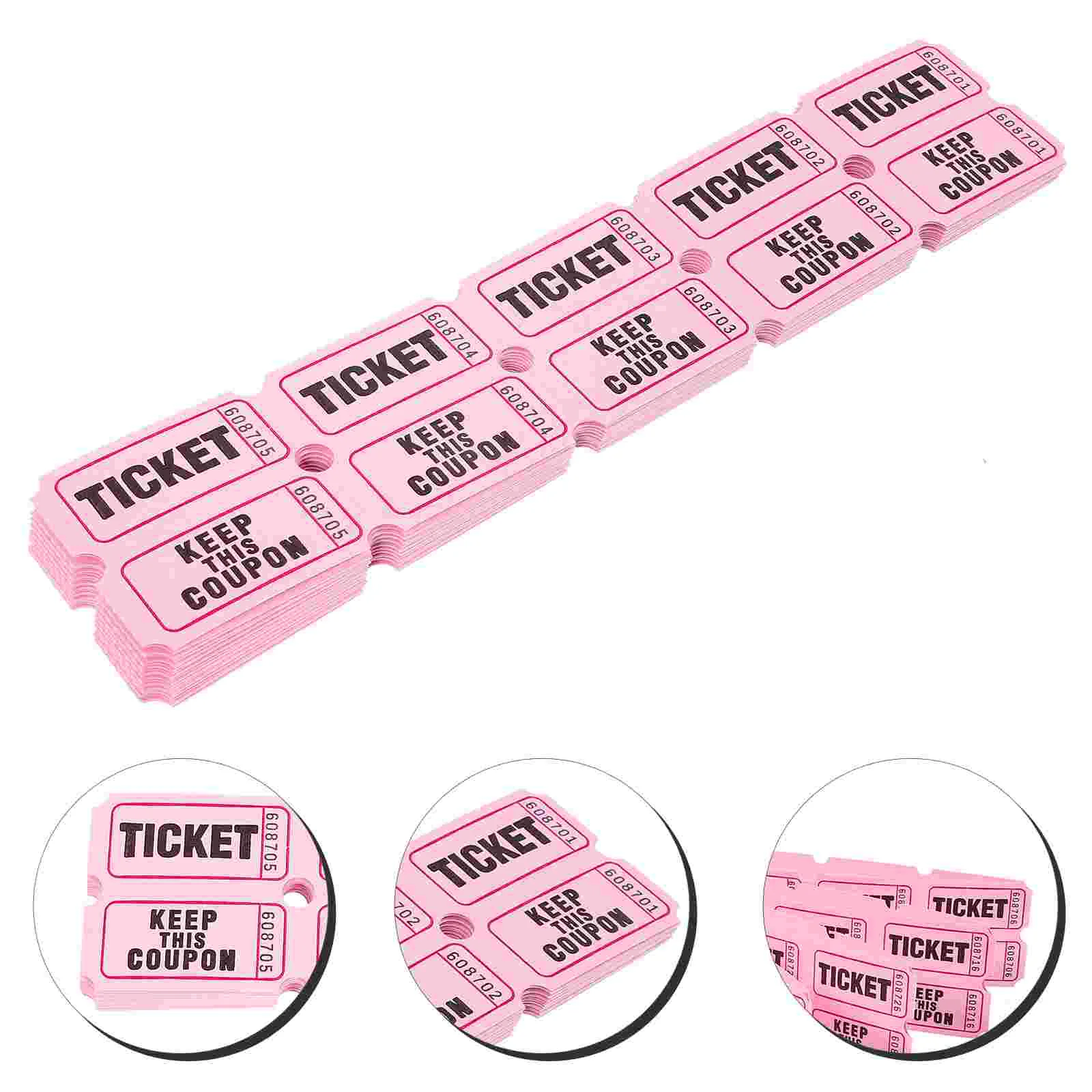 100 Pcs Hundred Lottery Draw Tickets Double Layer Game Raffle Individual Carnival