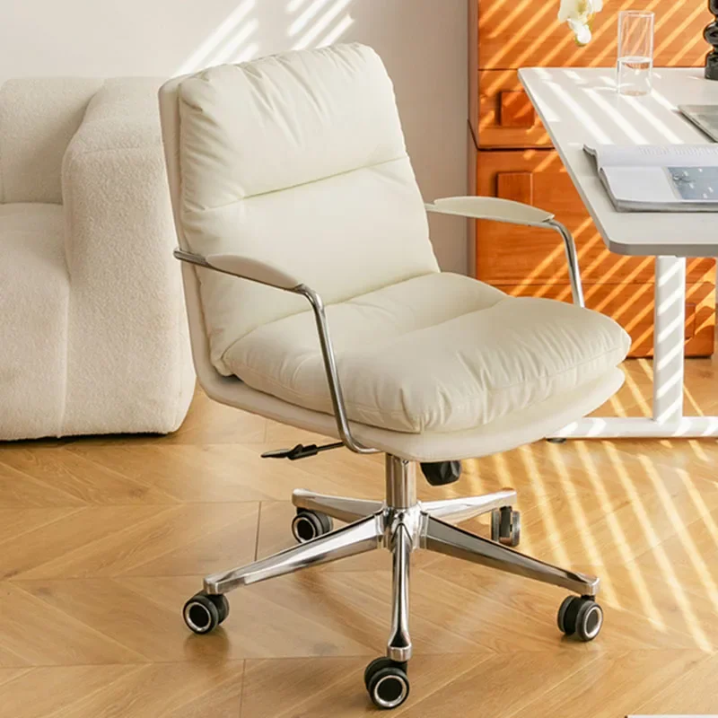 

Design Backrest Office Chair Support Armpad Lazy Study Mobile Office Chair Room Comfy Nordic Cadeira Para Escritorio Furniture