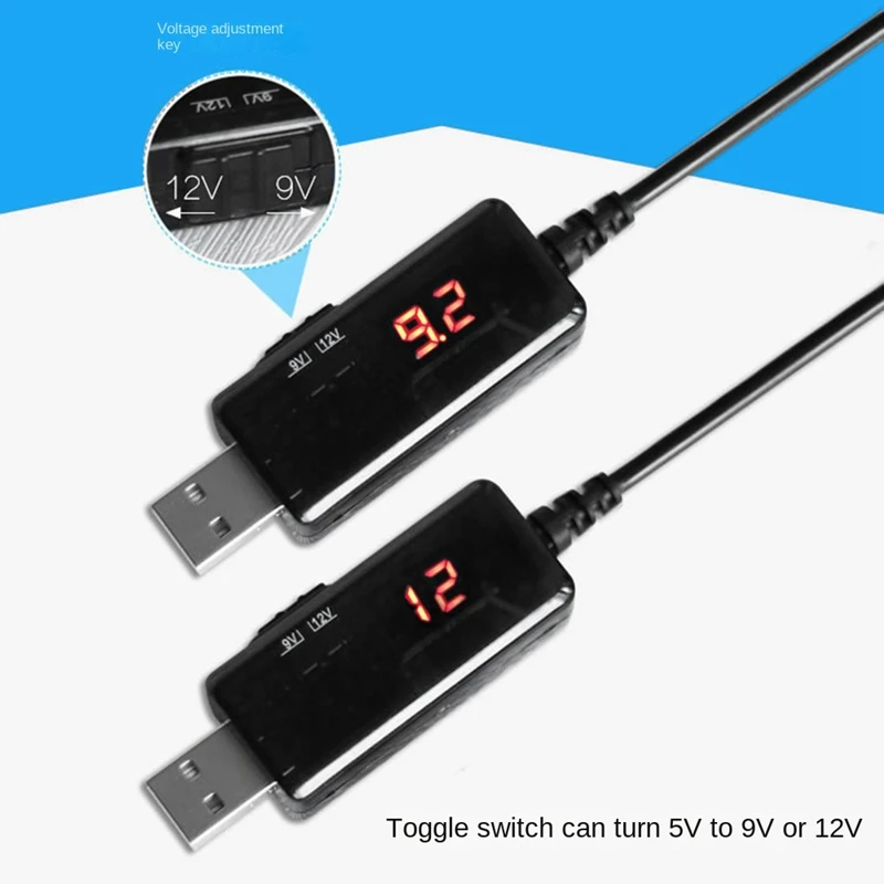 USB DC 5V To 9V 12V Power Cable For Route Charge WIFI Adapter Wire USB Boost Module Converter Via Powerbank USB