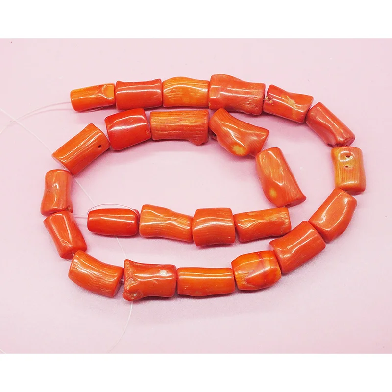 1pcs   Green  Natural Coral Loose Bead Strands 16\'\' Genstones Jewelry Beads Accessory