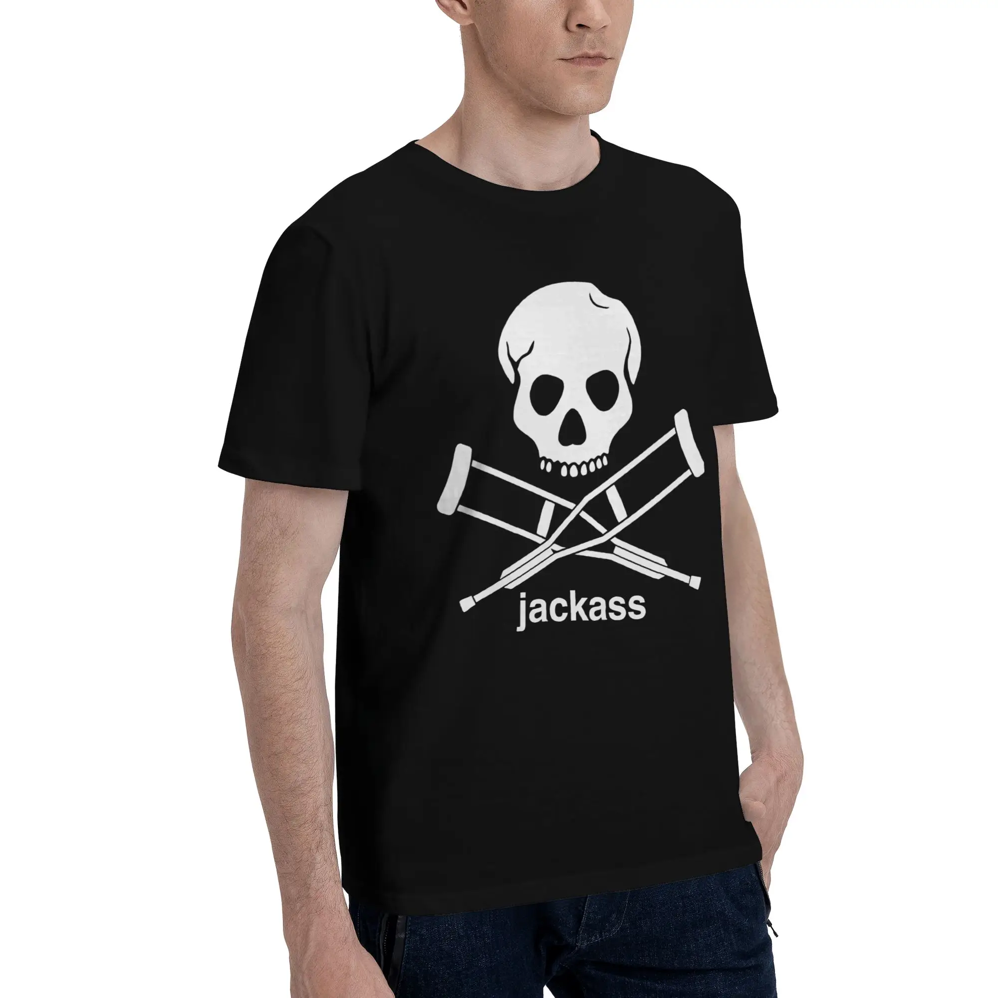 Jackass  Novelty 100% Cotton T-Shirt Jackass Tees Tops For Men