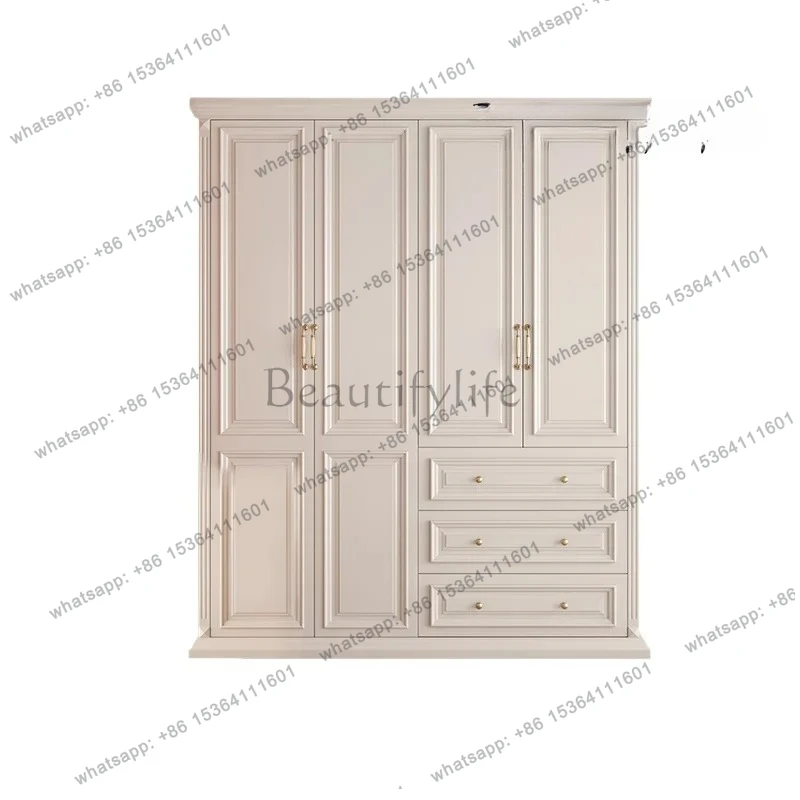 

LXWomen Storage Luxury Wardrobes Wood Bedroom Big Teen Girl Wardrobes Organizer White Armario De Ropa
