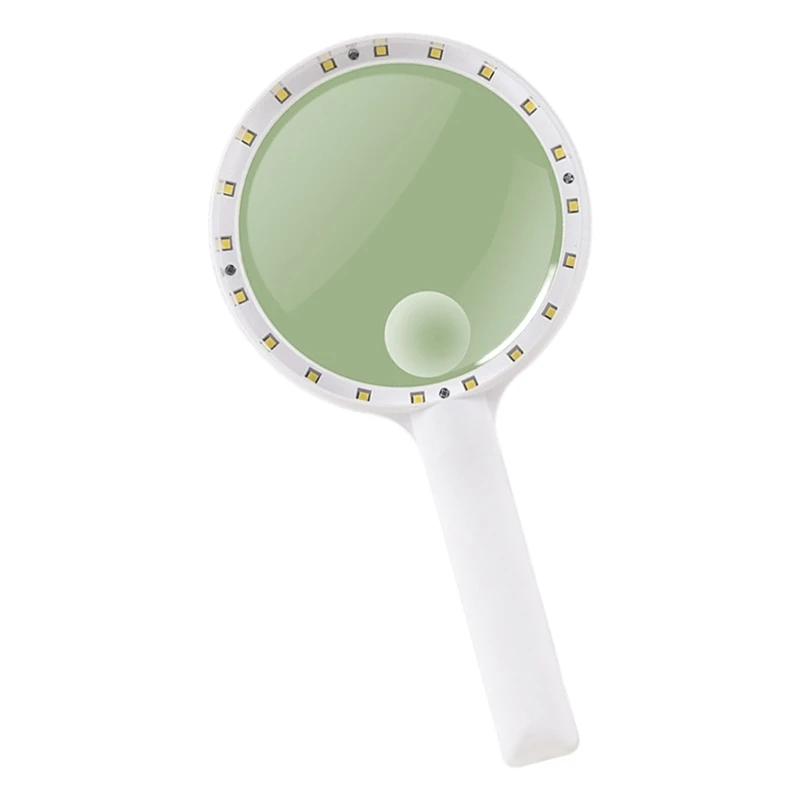 Vidro ampliação amigável para idosos com lâmpada LED brilhante para inspeção detalhada