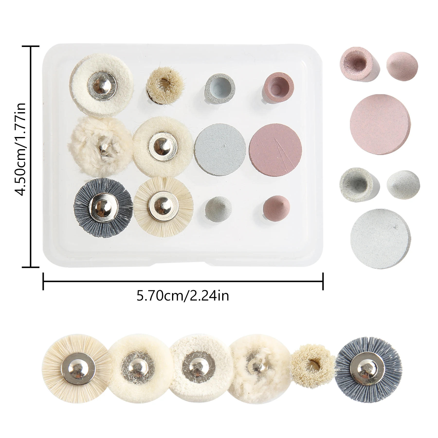 

12 шт./кор. набор для полировки зубов для низкоскоростного наконечника, стоматологический композитный комплект, стоматологический фарфор/натуральные зубы/полировка ногтей