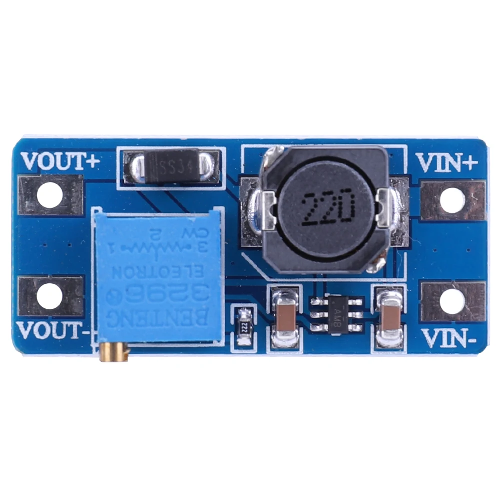 Module d'alimentation Booster MT3608, DC-DC, Module d'application d'alimentation réglable 2V-24V à 5/9/12/28V