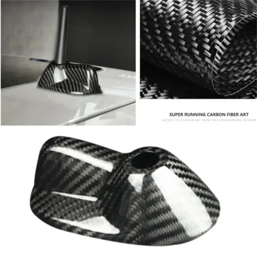 

CarHome Real Carbon Fiber Roof Antenna Cover For Mini Cooper R56 R56LCI 2007-2013 Black Roof Antenna Auto Antena With Car Stylin