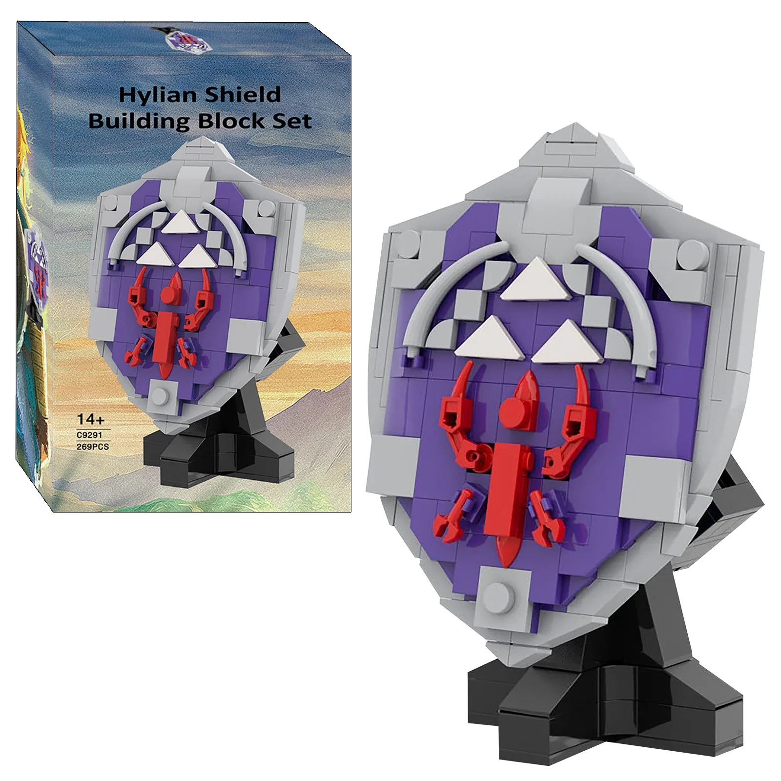 

269PCS Hylian Shield Building Blocks Set, Popular Game Model Figure Figure Collectibles, Gift for Kids Adults