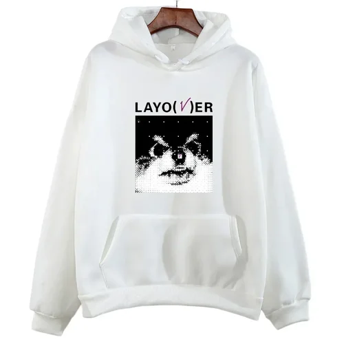 Imagen 2 del producto V Love Me Again Sudadera con capucha moda mujer sudaderas Harajuku gráfico Layover sudaderas con capucha Unisex Otoño Invierno ropa Vintage Plussize