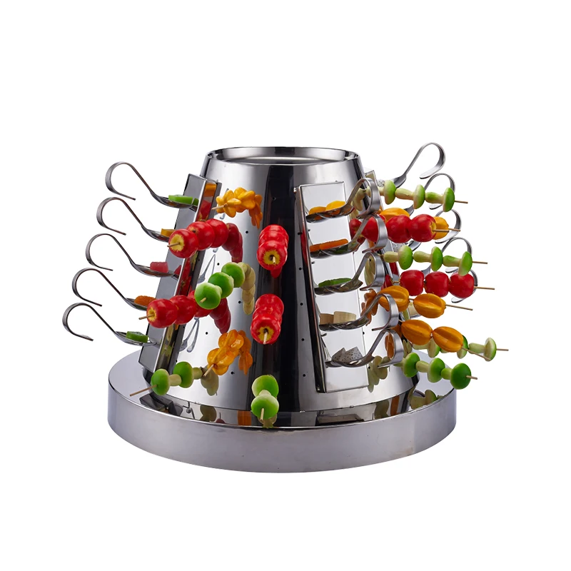 Hotel cafeteria wedding cake dessert fruit multilayer self-service decoration display rack Stainless steel