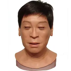 Custom Made Resin Molds Hand Crafted Hyper Realistic Humanoid Robot Silicone Mask Statue Sculpture For Amusement Park