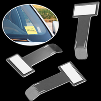 2/5/10Pcs Universal Car Parking Ticket Clip Windshield Sticker Ticket Holder Card Bill Stand Organizer Auto Interior Accessories