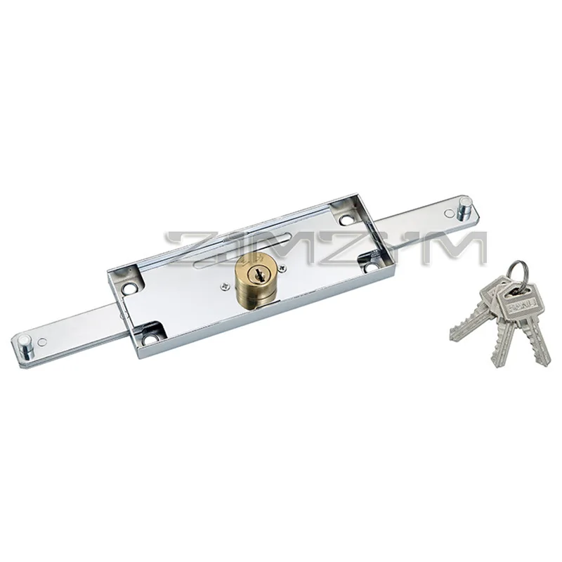 Anti-Theft Rolling Security Door Lock for Roll Gates Key-Operated Install at Middle Bottom Hardware for Garage Gates Lock