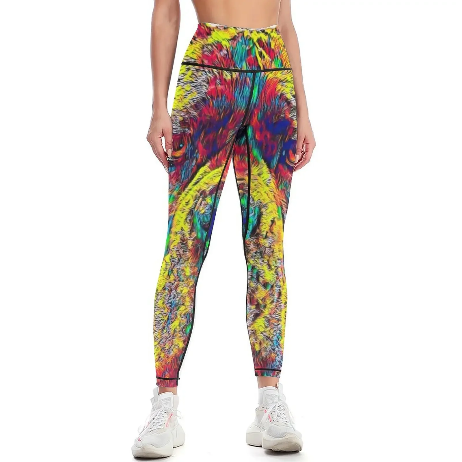 

Italian Mastiff Cane Corso Dog Head Pet Portrait Leggings Women's high waist gym womans Fitness's gym clothes Womens Leggings