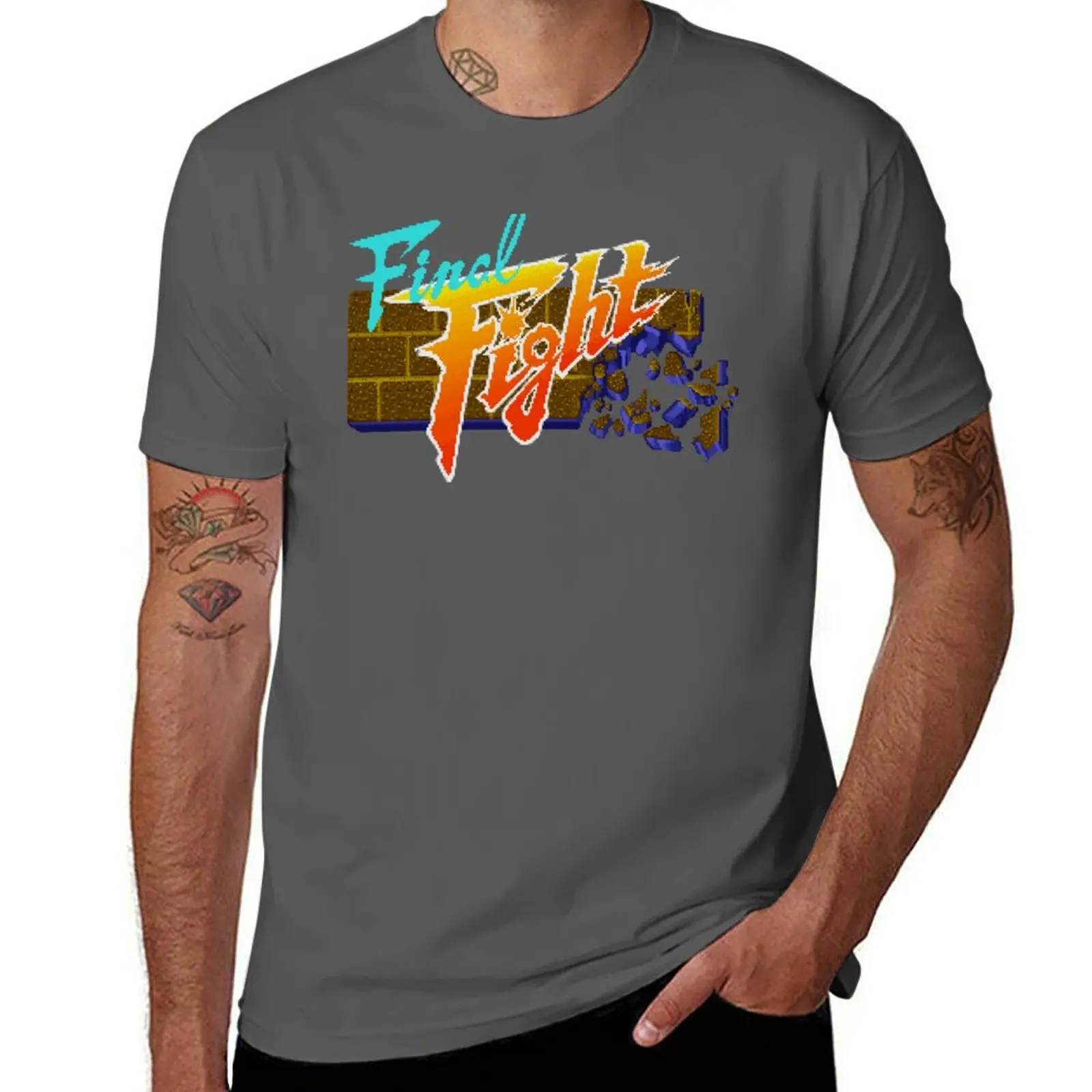 

Final Fight (SNES) Title Screen T-Shirt t shirts cotton 100% cotton t shirt pack men t shirt cotton 100% T-Shirt