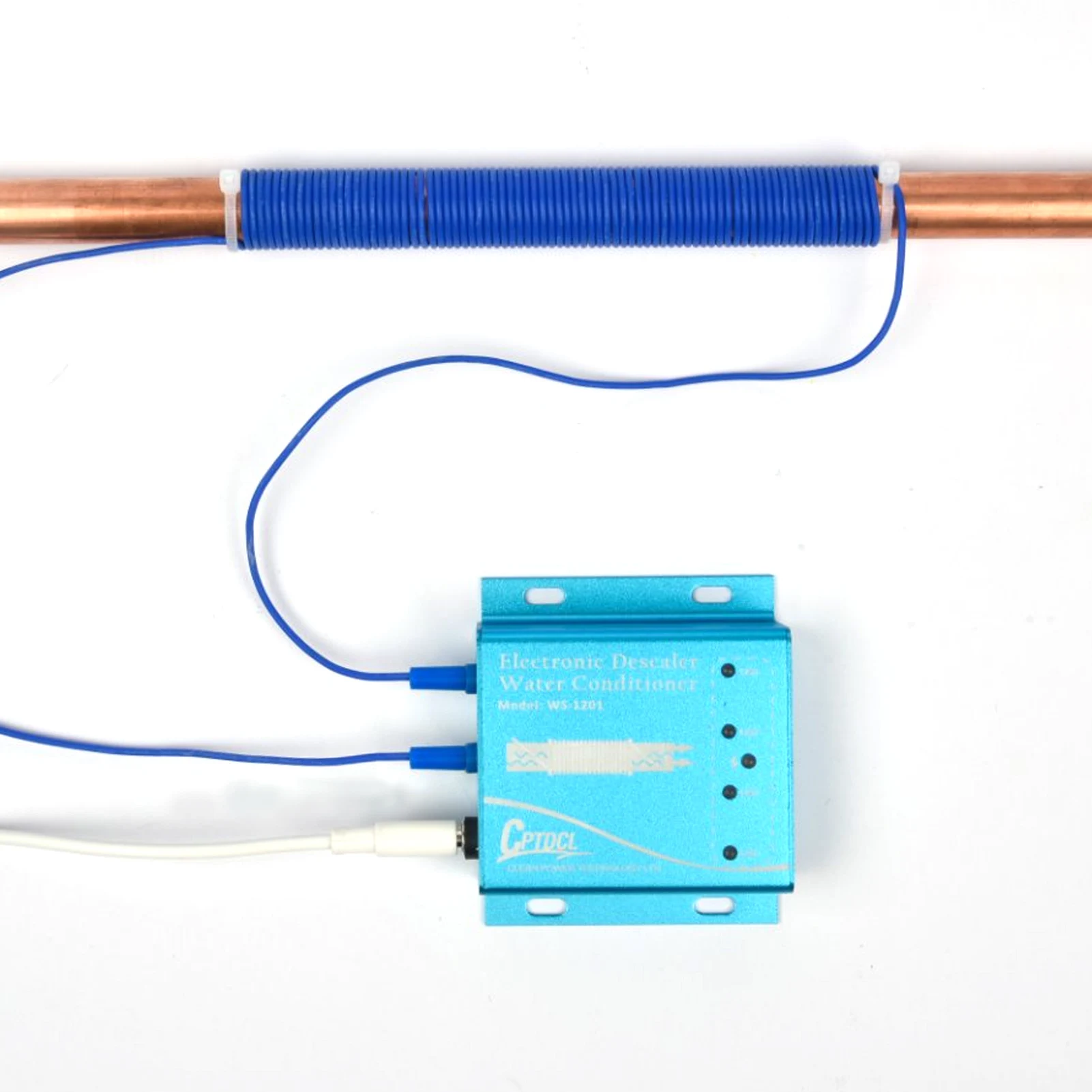 Electronic Water Descaler System Reduces Limescale Rust Conditioner,No Chemicals    Aluminum  Alloy Shell Water softener