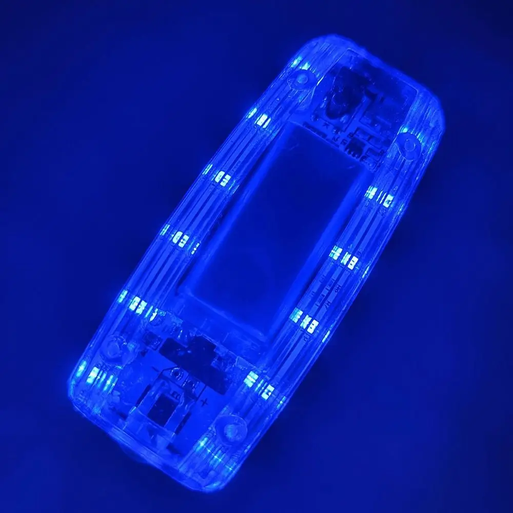 4 Modi Polizei Schulter Clip Licht Sicherheitspatrouille Hohe Helligkeit Warnung Sicherheitslichter Multifunktions Rot & Blau Fahrrad Rücklicht