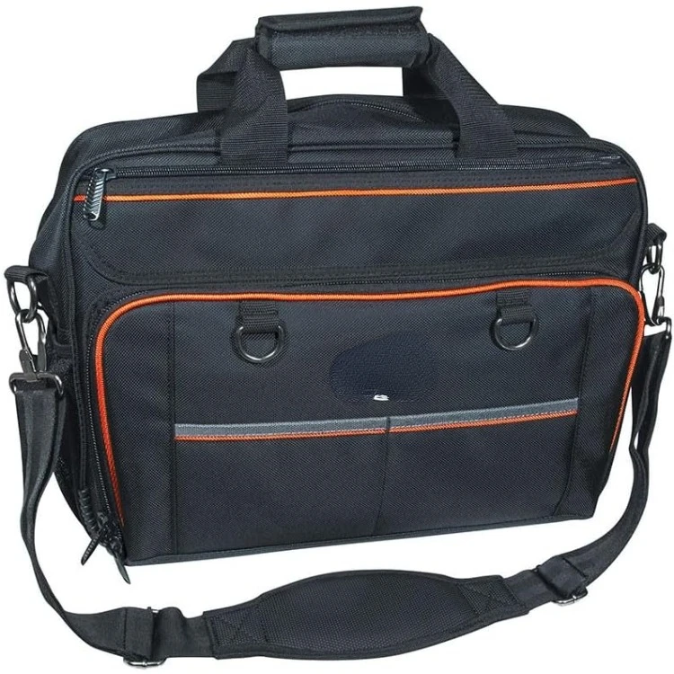 

55455M Tool Bag, Tradesman Pro Tech Bag with Laptop Pocket, Black and Orange