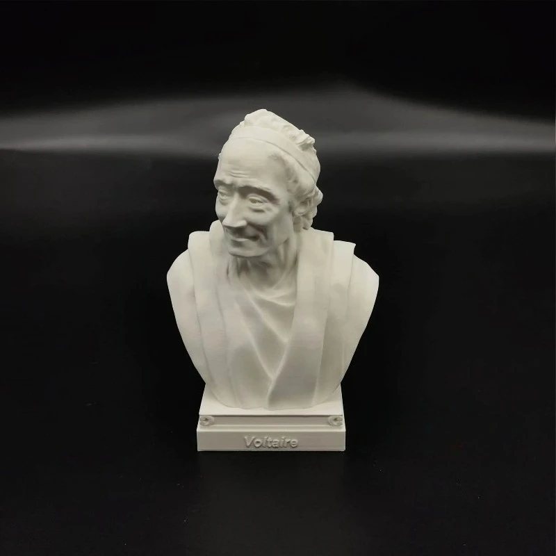 10/15/25 سنتيمتر الفيلسوف الفرنسي Descartes Montesquieu Foucault Voltaire Rousseau تقليد الجص تمثال ثلاثية الأبعاد المطبوعة PLA التماثيل #6