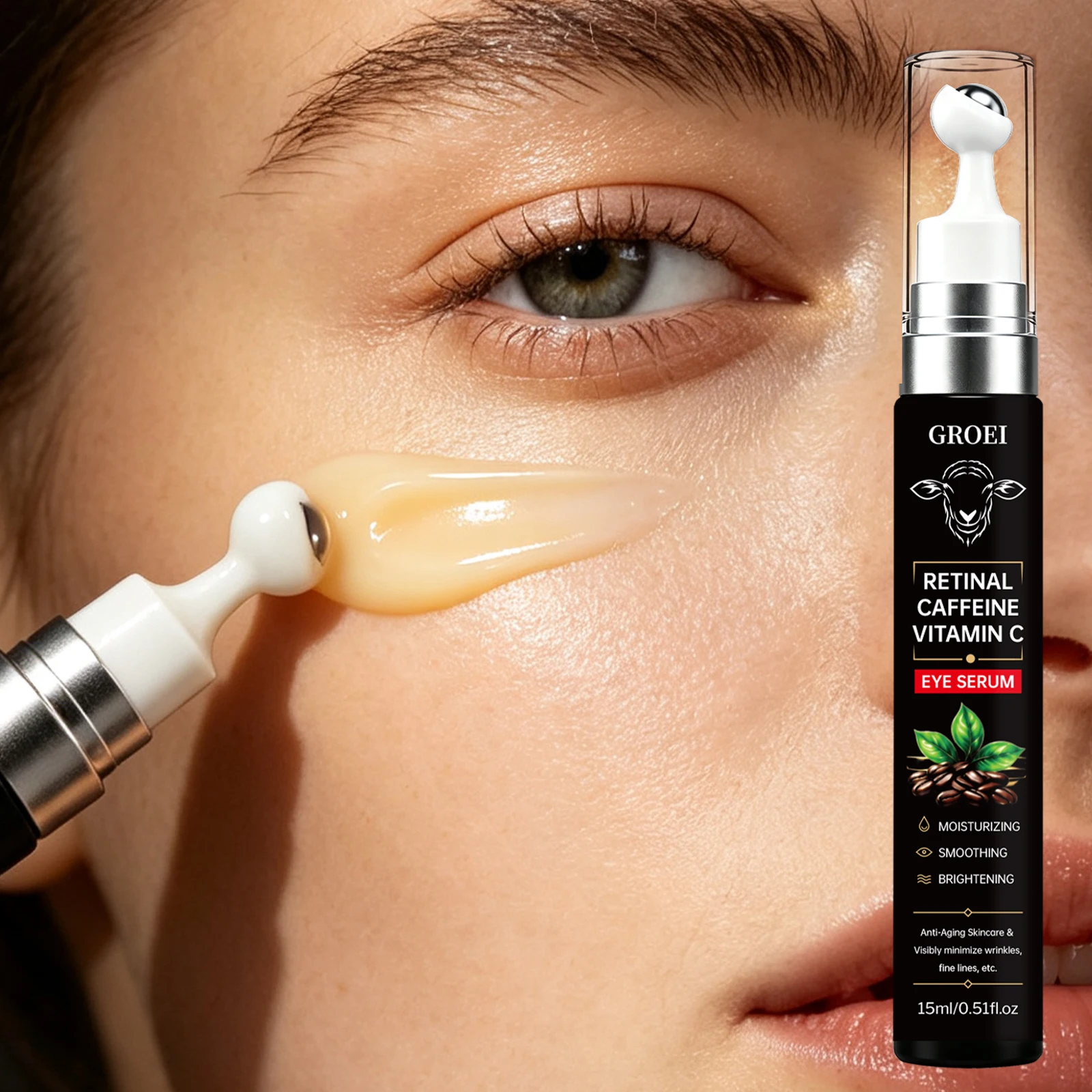 GROEI Retinol Caffeine Vitamin - Caffeine Eye Serum 评论和价格