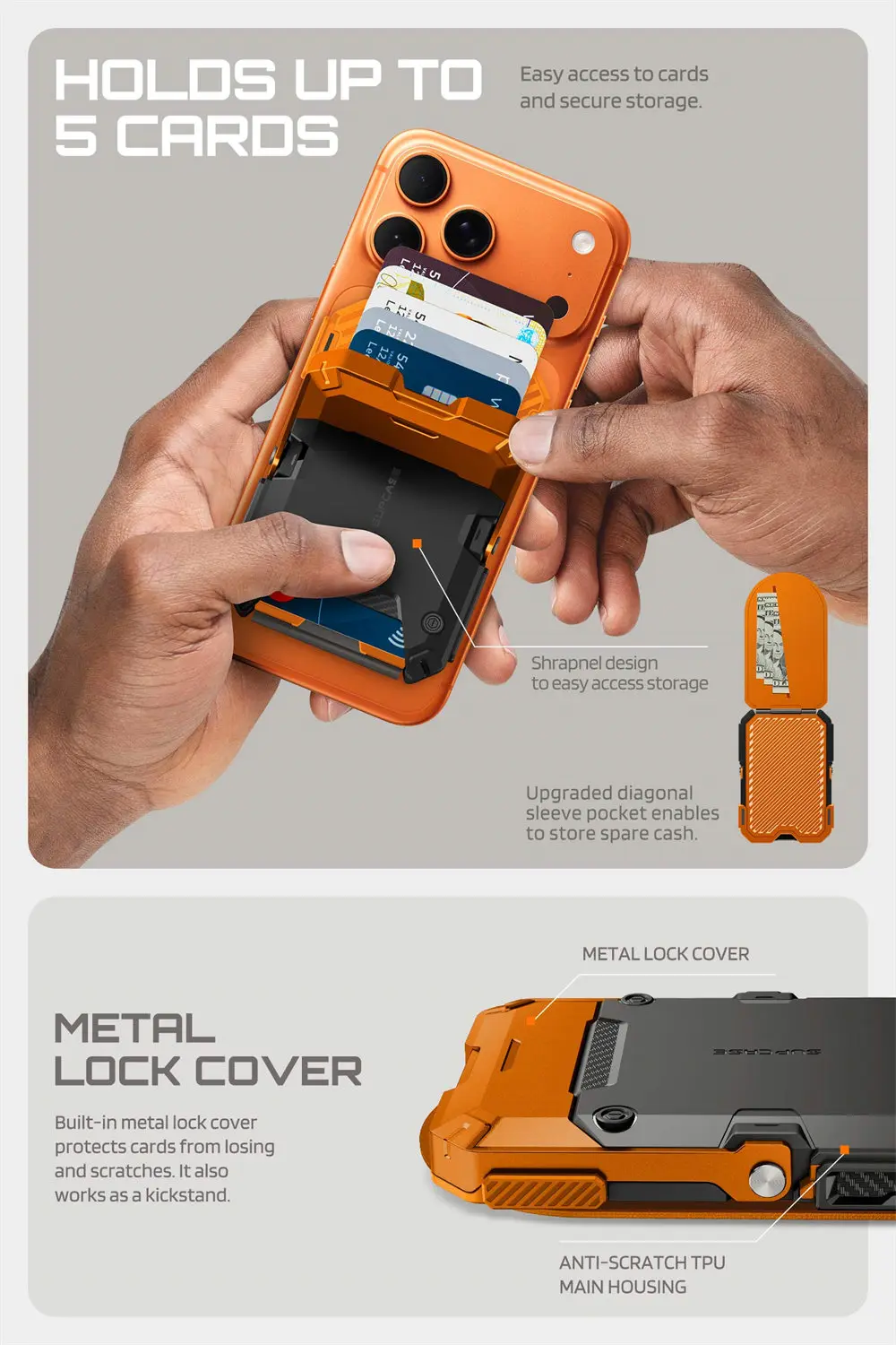 SUPCASE Trackable Magflip Magnetic Wallet with Stand Holder mit Ständer für Galaxy-Serie, für iPhone-Serie, für Z Fold 8 Ultra, für Google – Detail 26