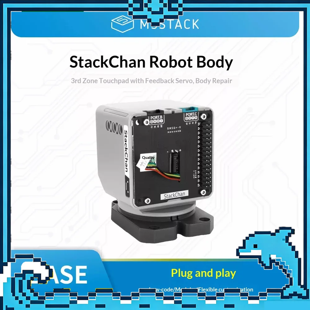 M5Stack StackChan Body Desktop Robot Body Repair Kit Smart Robot Chassis Replacement Parts