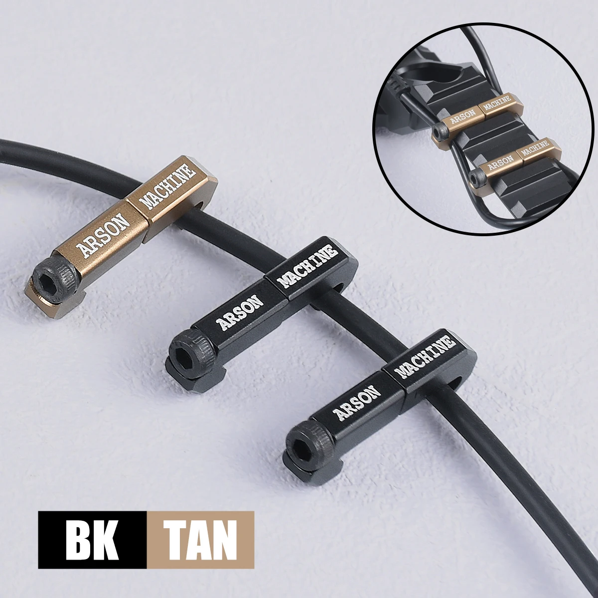 

3pcs/Set Wire Guide System Cable Management Light Pressure Switch Picatinny Cable Guides Flashlight/Laser Tape Switch Cable Clip