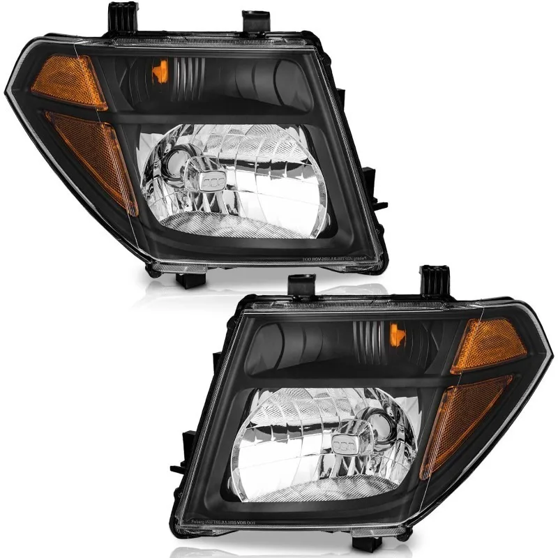 

Halogen Headlights for 2005-2008 Frontier / 2005-2007 Pathfinder Headlight Compatible with 2005 2006 2007 2008 Frontier Black H