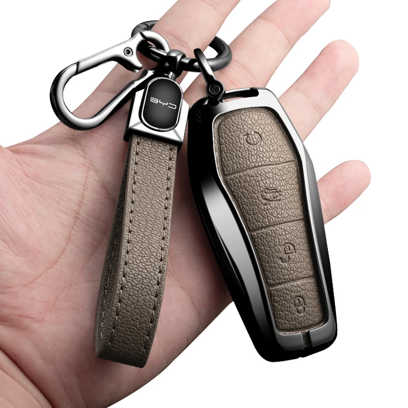 Autozubehör Schlüsseletui-Halter-Abdeckungskette für BYD Atto 3 Han EV Dolphin Langlebiger zweiter Lied Pro Tang Dm QIn PLUS MAX Yuan – Detail 3