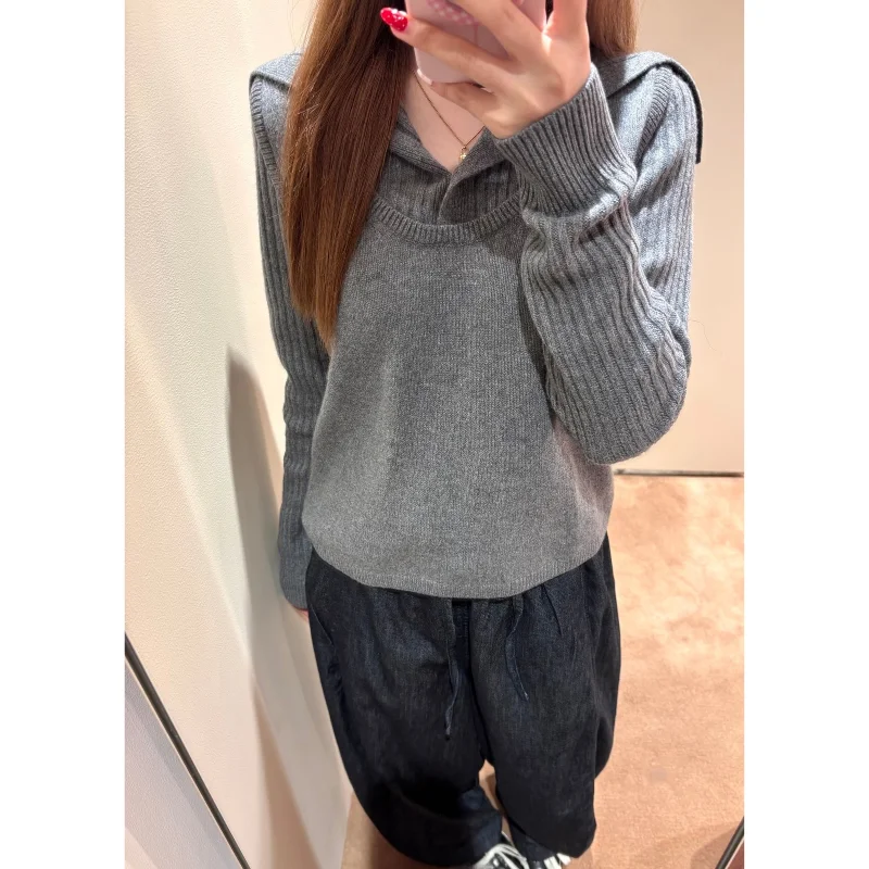 

Шерстяной вязаный свитер приталенного кроя, многослойный, новинка, зимний, модный, для повседневной носки, мягкий, длинный, пуловер