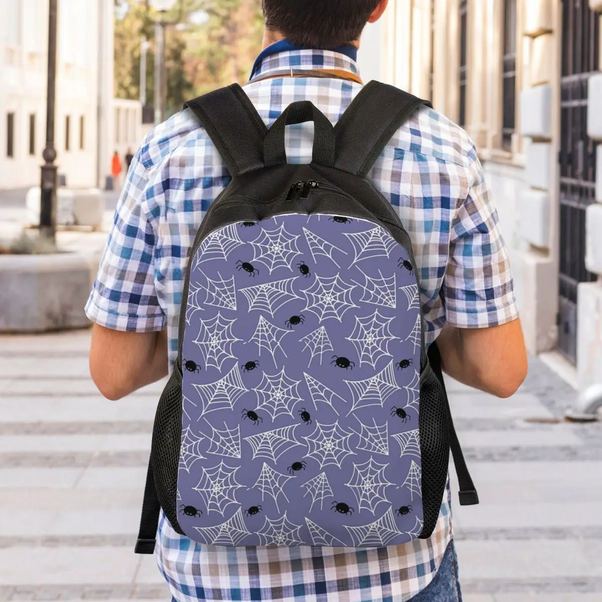 Halloween Black Cat Spider Gothic Witch Backpack Student Boys Girls BookBag School Bag Laptop Shoulder Bags