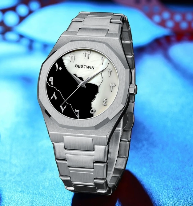 2024 New Business Men\'s Watch Simple, Fashionable, Steel Strip Quartz Watch