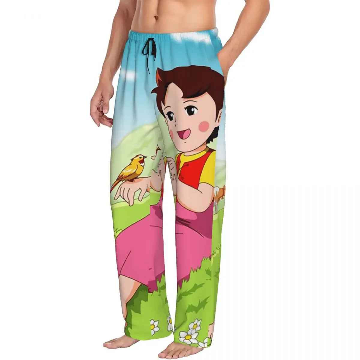 Custom Heidi Pajama Pants Men Sleepwear Sleep Lounge Bottoms with Pockets
