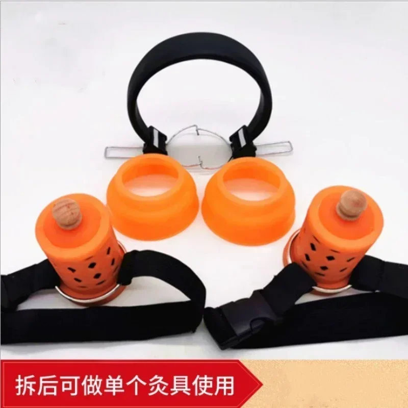 Silicone ear point moxibustion, earmuff , point frame, portable instrument, , round moxa column Hot sales