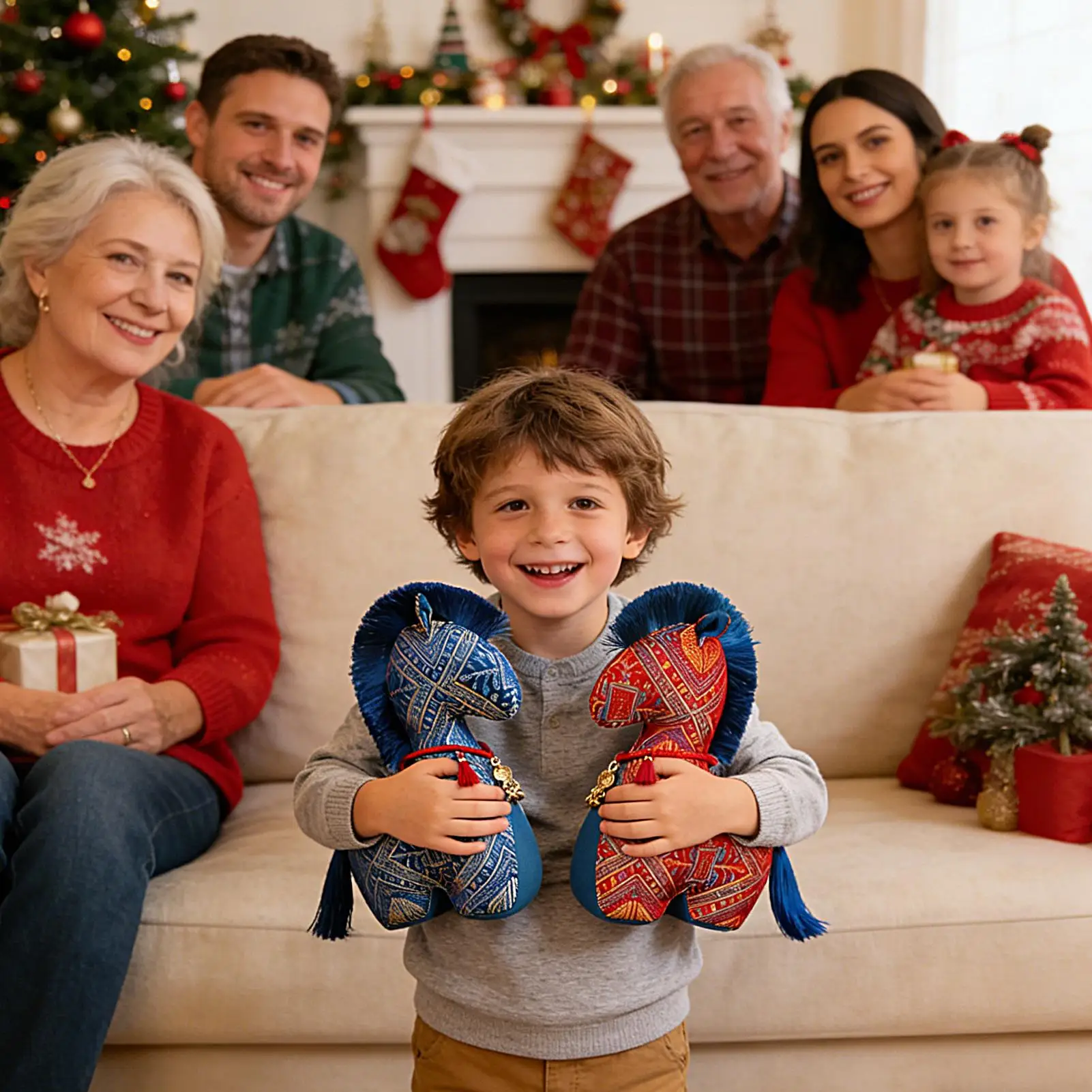 

Лошадь 2026 Новый год 2026 Подарки Настольные аксессуары Лошадь Плюшевая игрушка Китайский весенний фестиваль 2026 Подарки Год лошади Подарки