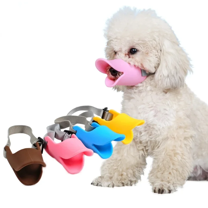 Pet Dog Muzzle Breathable Muzzles Large Dogs Stop Biting Barking Chewing Anti Bite Duck Mouth Puppy Covers Pet Supplies