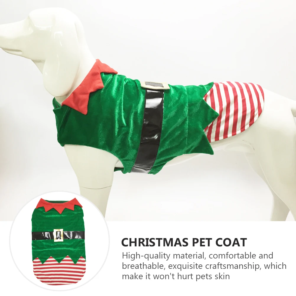 

Dog Christmas Costume Elf Design Party Outfit Breathable Comfortable Festival Gift For Dogs Cats Christmas Pet Costume Pet
