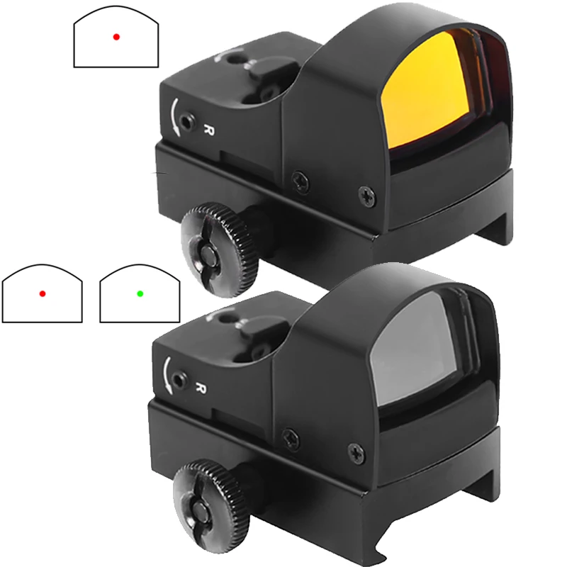Image of Red Dot Sight Optisches Reflexvisier Glock Rot Grün Dot Scope Taktische Pistole Zielfernrohr Jagd Gun Sight 20mm Picatinny Schiene